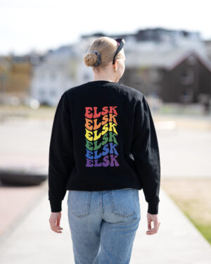 Crewneck - trykk på rygg